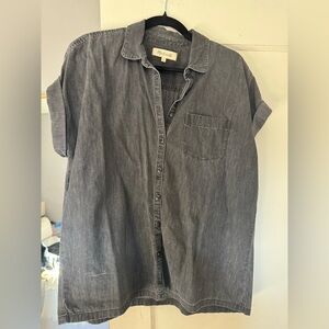 Madewell Black Buttondown, Sz S